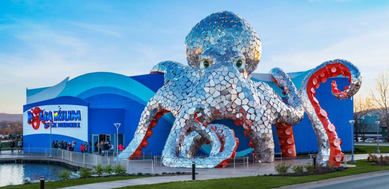 metal sculpture on building